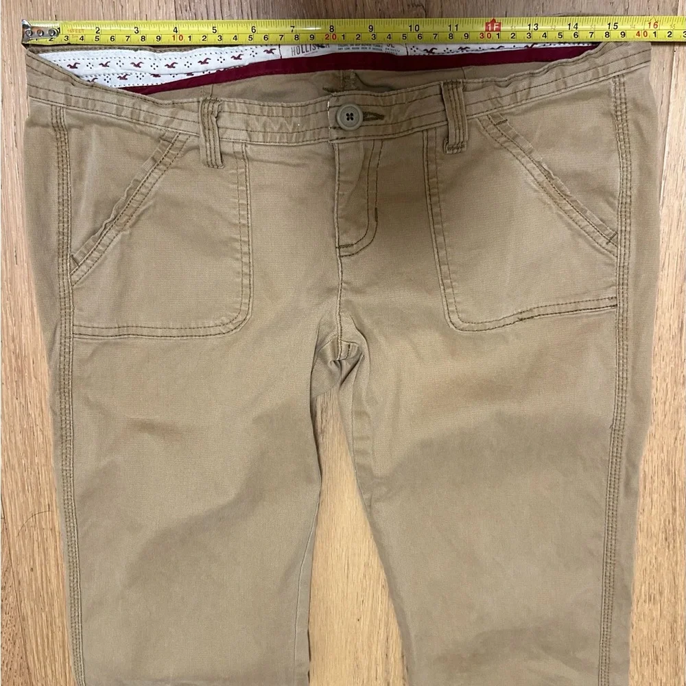 Y2K Hollister Low Rise Flare Khaki Utility Pants - Picture 10 of 14